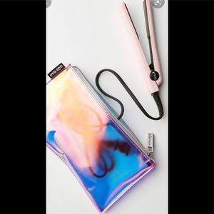 Eva NYC Travel mini pink straightener & case